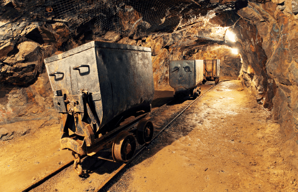 mining cart illustrates mining memoires before writing a memoir.